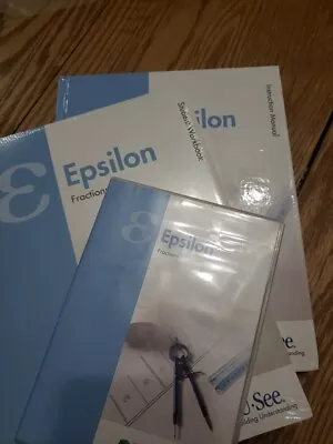 Math U See EPSILON Fractions Complete Set NEW WORKBOOK & TESTS • $60