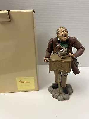 Vintage 1982 Hallmark Musical Organ Grinder W/ Monkey In Box W Literature 8 1/2” • $30