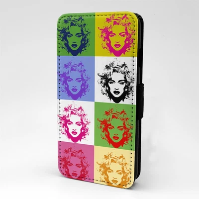 £12.45 • Buy Phone Cover Flip Case Madonna Pop Art Print - A147
