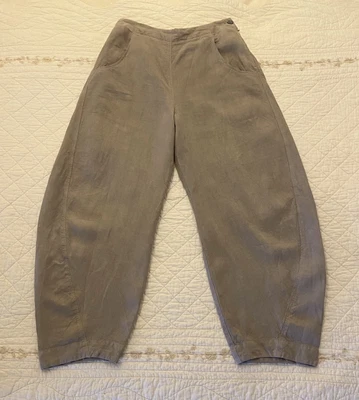 £25 • Buy OSKA Stone Coloured 100% Linen Balloon Leg Trousers - Size 2 Immaculate Con