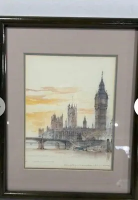 1976 Mads Stage Westminster Bridge Signed Print  • $9.99
