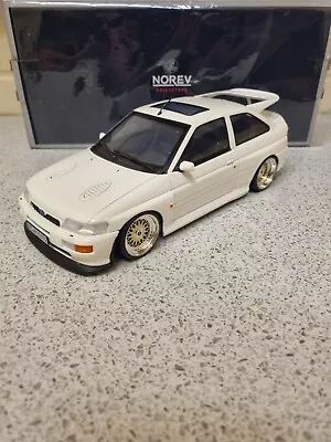 1:18 Norev Ford Escort Rs Cosworth White Rare Modified Bbs Gold Wheels [new] • $183.17