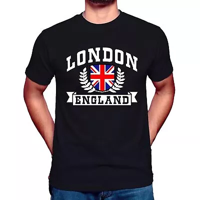 London England Union Jack Unisex Souvenir Design Printed T Shirt Great Britain • £9.99