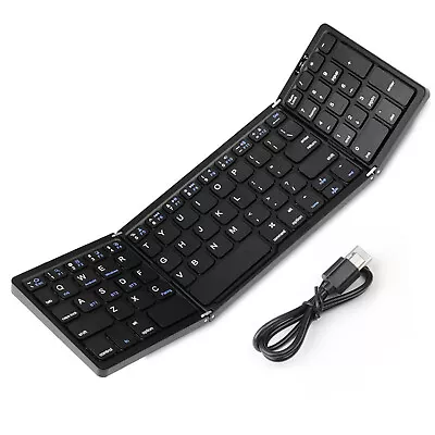 Compatible Multi-system Tablet Laptop Keyboard Bluetooth Three Folding Keyboard • £38.42