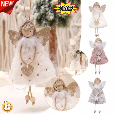 Christmas Angel Doll Pendant Xmas Tree Hanging Plush Table Decor Ornament 2023 • $2.29