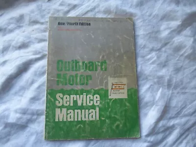 Outboard Motor Service Manual Mercury Johnson Evinrude Sno-jet Tecumseh Neptune • $38