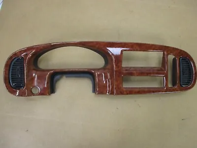 98-03 Dodge Ram Van OEM Dark Woodgrain Dash Interior Gauge Cluster Radio Bezel  • $397.99