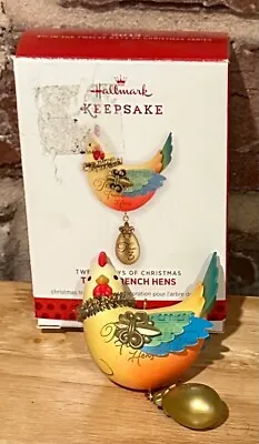 2013 Hallmark Keepsake THREE FRENCH HENS  Ornament 3rd Series • $7.99