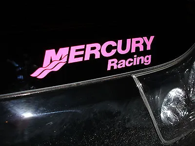 Mercury Racing Sticker DECAL PINK Race Boat YOU GET 2! • $8.99