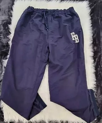 Vintage Fubu Men's XXL Navy Windbreaker Pants - Flaws • $30