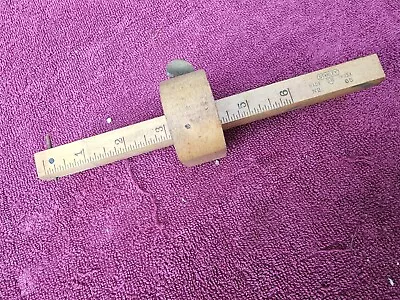 Vintage STANLEY Sweetheart No. 65 Marking Gauge SW Woodworking Tool Brass Inlay • $24.99