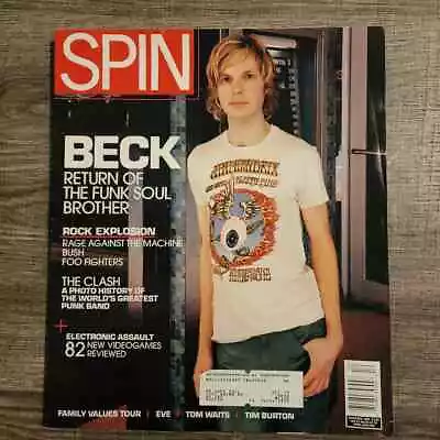 SPIN MAGAZINE-December 1999 With BECk On The Cover! • $19.98