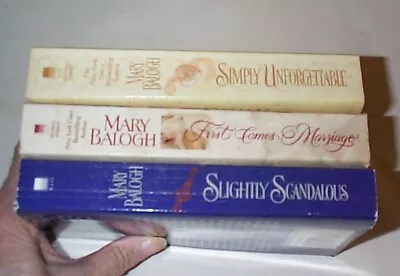 Lot 817 - - Mary Balogh - - 3 Historical Romance Books - - Paperbacks • $5