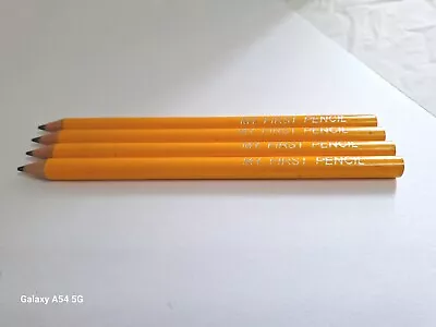 Vintage My First Pencil Chunky Jumbo Yellow Lead Child Pencil No Eraser Lot Of 4 • $18