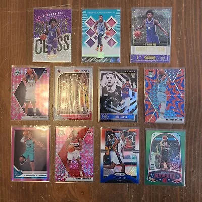 Shiny Basketball Card Lot 11 Cards Refractors Lot Foils De'Aaron Fox RC Prizms • $23.99