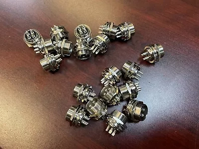 **20-PCS Zeatop Hendar Aviation Plug GX16 4 Pin XLR 16mm Male • $0.99