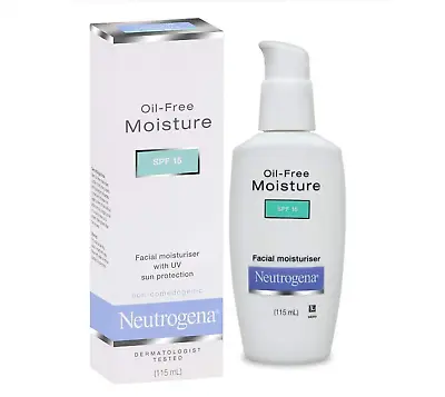 3 X Neutrogena Oil Free Face Moisture SPF15 With UV Sun Protection 115ml • $76.62