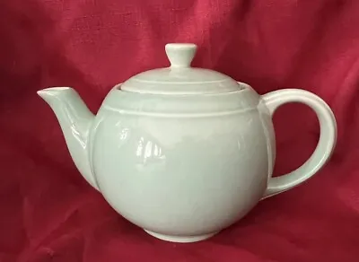 Mid Century Modern Quality Vitrified China Ceramic Teapot USA Celadon Look VTG • $34.95