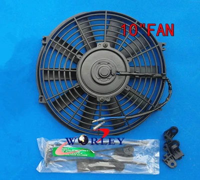 $41 • Buy 10  12V Thermo Fan Electric Cooling Radiator Intercooler + Mounting Kit 10 Inch