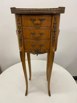 £175.50 • Buy  Antique French Marquetry Satinwood Side Table CS BA5