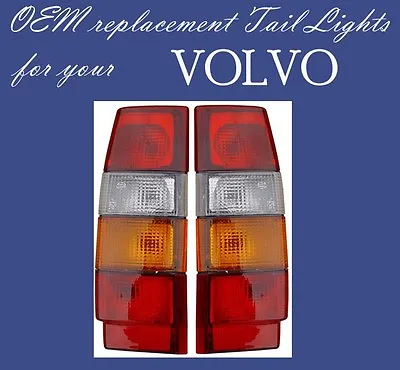 Volvo Wagon 740 760 940 960 Tail Light Pair 1985-1995 3518908 3518909 • $89.95