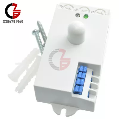 DC 12V-24V 7A 5.8GHz Microwave Radar Sensor Body Motion HF Detector Light Switch • $10.54