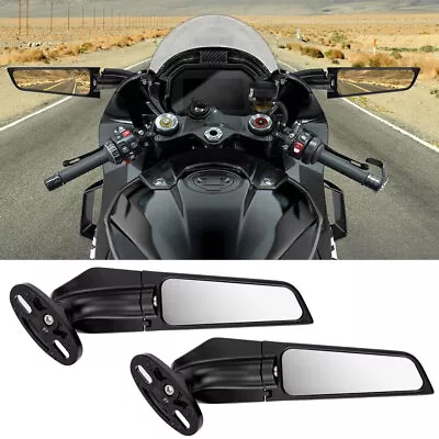 Rearview Side Wind Wing Mirrors Fit For Yamaha R1 98-09 11-1419-21 R6 99-21 R3 • $29.36