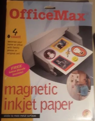 OfficeMax Magnetic Inkjet Paper- 4 Sheets UPC:071064289366 • $9.99