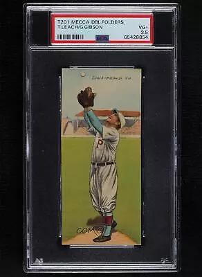 1911 Mecca Double Folders T201 Tommy Leach George Gibson PSA 3.5 • $209.10