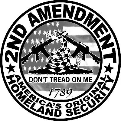 $3 • Buy 2nd Amendment Don't Tread On Me Sticker Decal, 2A, Gadsden Car Truck Window USA
