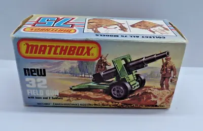 Matchbox Superfast No.32c Field Gun  Original  Storage/display Box Only • £13.45