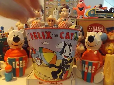 Vintage Felix The Cat Sand Pail Bucket Schylling GREAT FOR GIFT OR EASTER BASKET • $24.99