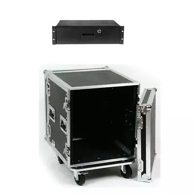 OSP 12 Space 20  Deep ATA Rack Road Case & 4 Space Rack Drawer W/Lock & Keys • $852.98