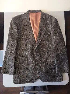 J. Riggins Men's Sports Jacket Blazer Tweed Fully Lined Size XL 2 Button No Vent • $42.99