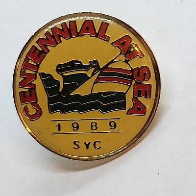 CENTENNIAL AT SEA Pin - 1989 Southport Yacht Club • $8.88