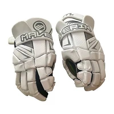 Maverik Mx Lacrosse Gloves 10” S White - Pre-Owned • $35