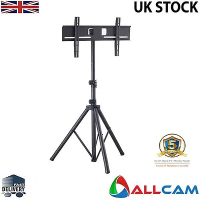 TR941 Portable Tripod TV Floor Stand W/ Mounting Bracket For 32  To 50  LCD/LED • £69.98