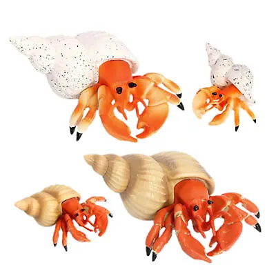 Hermit Crab Figurine Sea Animal Ocean Figure Marine Crab Marine Life Toy S/L • £8.75