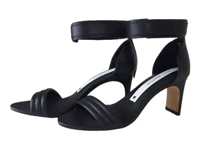 MATT BERNSON Women's Black Leather Meredian II Sandal #MB162 NWB • $91.58