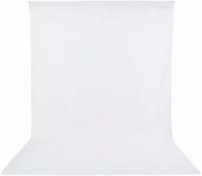 Fodoto 1PC 6X9 FT Cotton Collapsible Backdrop Background (White) • $18.95