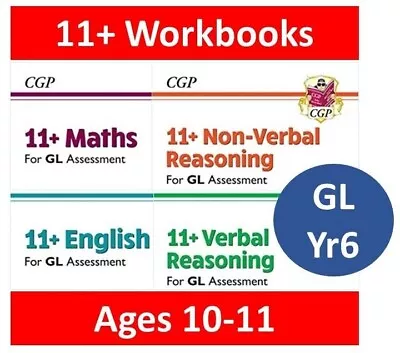 11+ CGP 11 Plus GL Practice Books With Assessment Tests - Ages 10-11 (Year 6) • £30.97