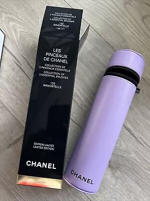 Chanel Les Pinceaux De Chanel Brush Set - IMMORTELLE Lilac 135 Limited Brand New • £250