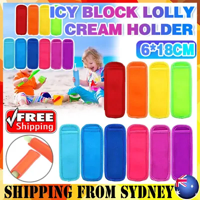 Colorful Icy Pole Holders Zooper Dooper Cover Kids Ice Lolly Iceblock • $4.88