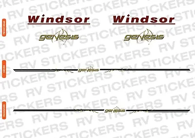 WINDSOR GENESIS 2005 KIT Caravan Decal Sticker Vintage Graphics • $524.95