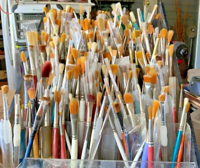 New Assortment Of Artist Paint Brushes LOT(175+) • $300