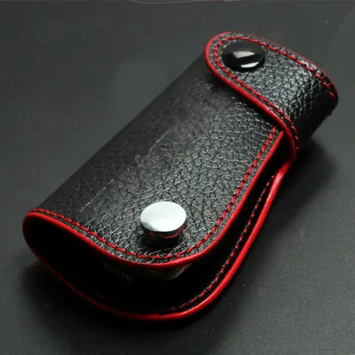 Luxury Leather Car Key Cover Case Key Chain Wallet Holder For Mercedes Benz W204 • $9.89