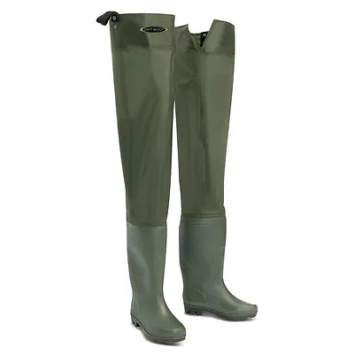 Dirt Boot® Nylon Thigh Hip Waders 100% Waterproof Fly Coarse Fishing Muck Wader • $37.34