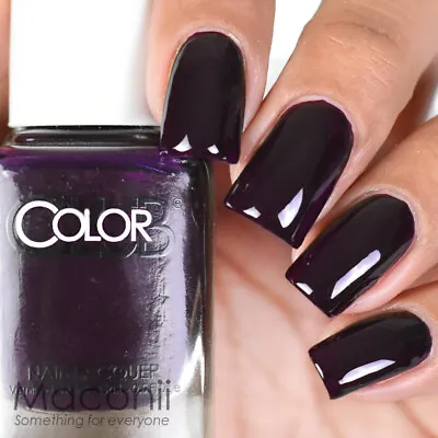 Color Club - Snow Queen - Deep Dark Vampy Purple Creme Nail Polish Lacquer 824 • $6.95