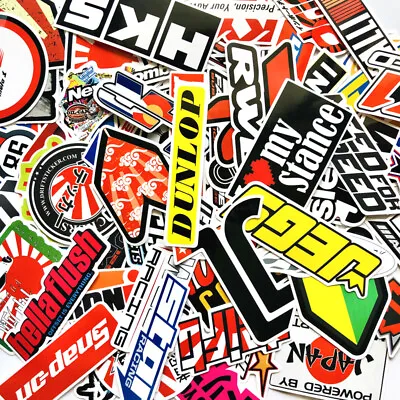 100Pcs Mixed Stickers Motocross Motorcycle Car ATV Racing Bike Helmet Decals Lot • $7.99