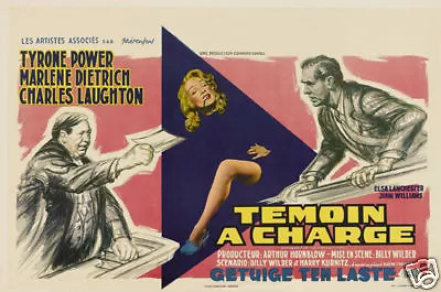 Witness For The Prosecution Marlene Dietrich Poster • $6.49